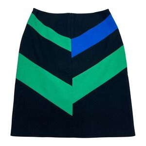Carlisle Colorblock Geometric Pencil‎ Skirt M